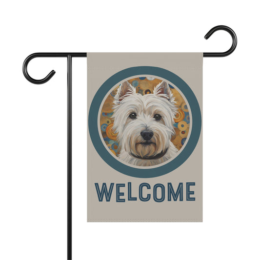 West Highland Terrier Welcome 2-Sided Garden & House Flag/Banner