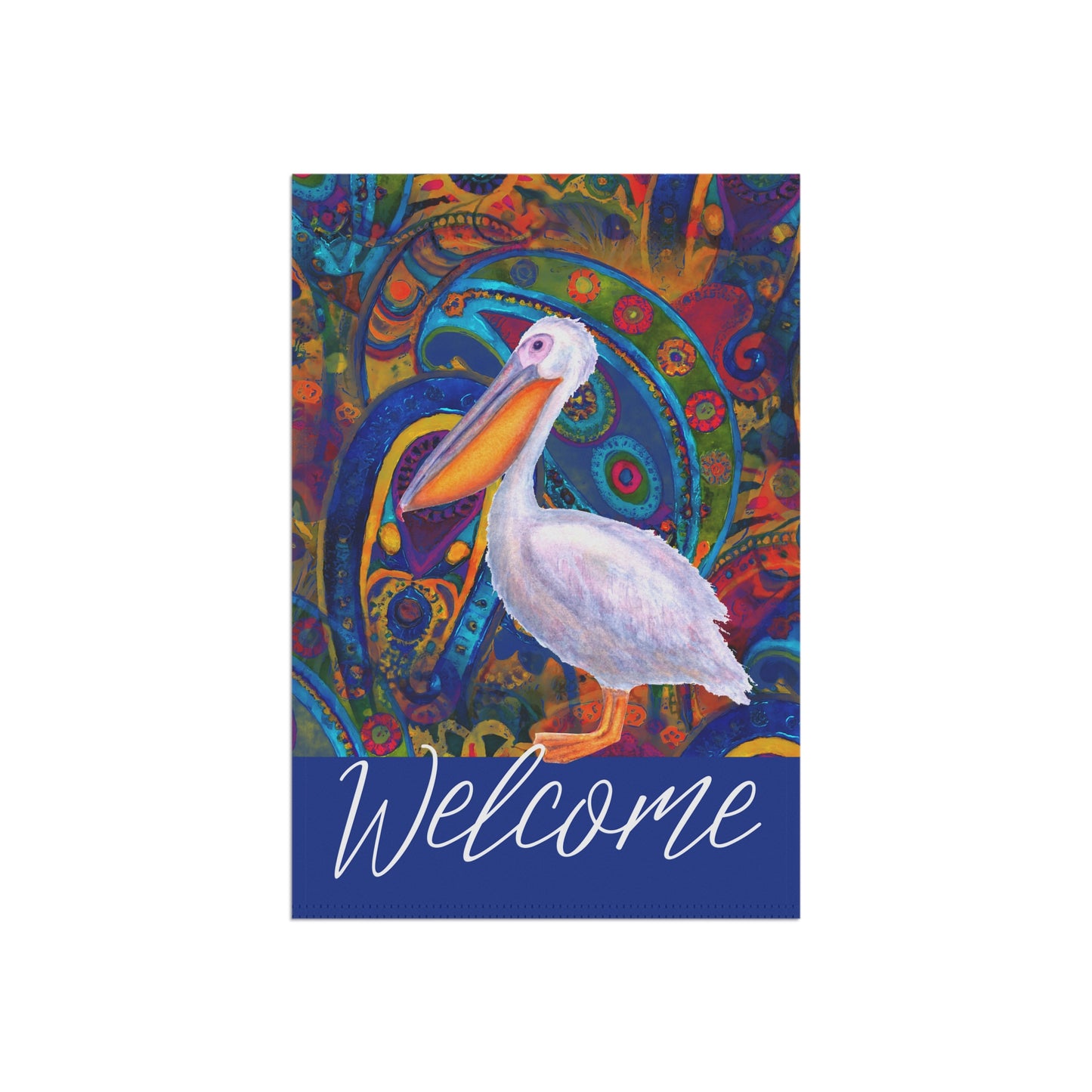 Pelican Welcome 2-Sided Garden & House Flag/Banner