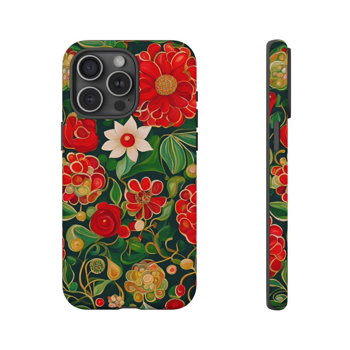 December Flowers iPhone Samsung Galaxy Google Pixel Tough Cases