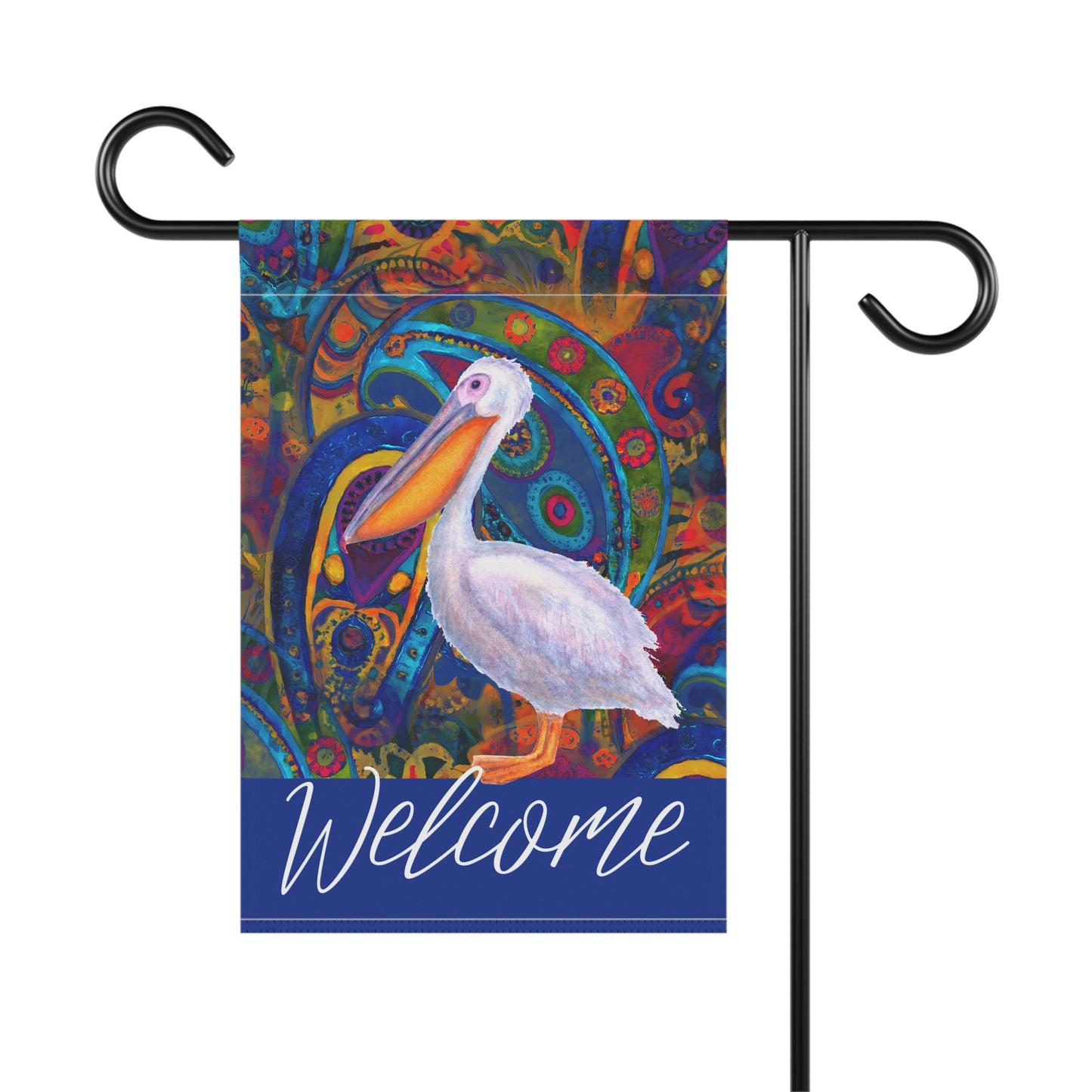 Pelican Welcome 2-Sided Garden & House Flag/Banner