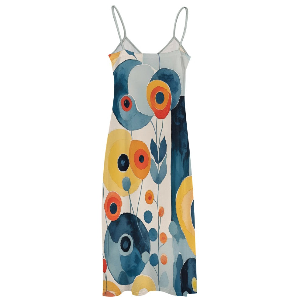 Willa Abstract Floral Women's Summer Fashion Slip Dress