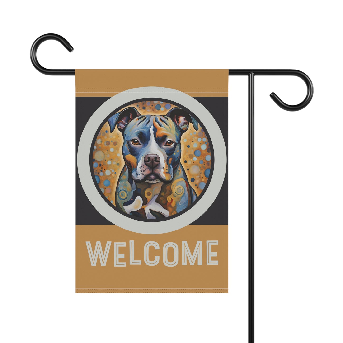 Staffordshire Bull Terrier Welcome 2-Sided Garden & House Flag/Banner