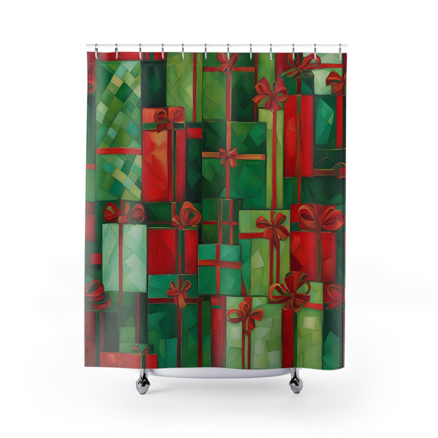 All Wrapped Up Polyester Shower Curtain