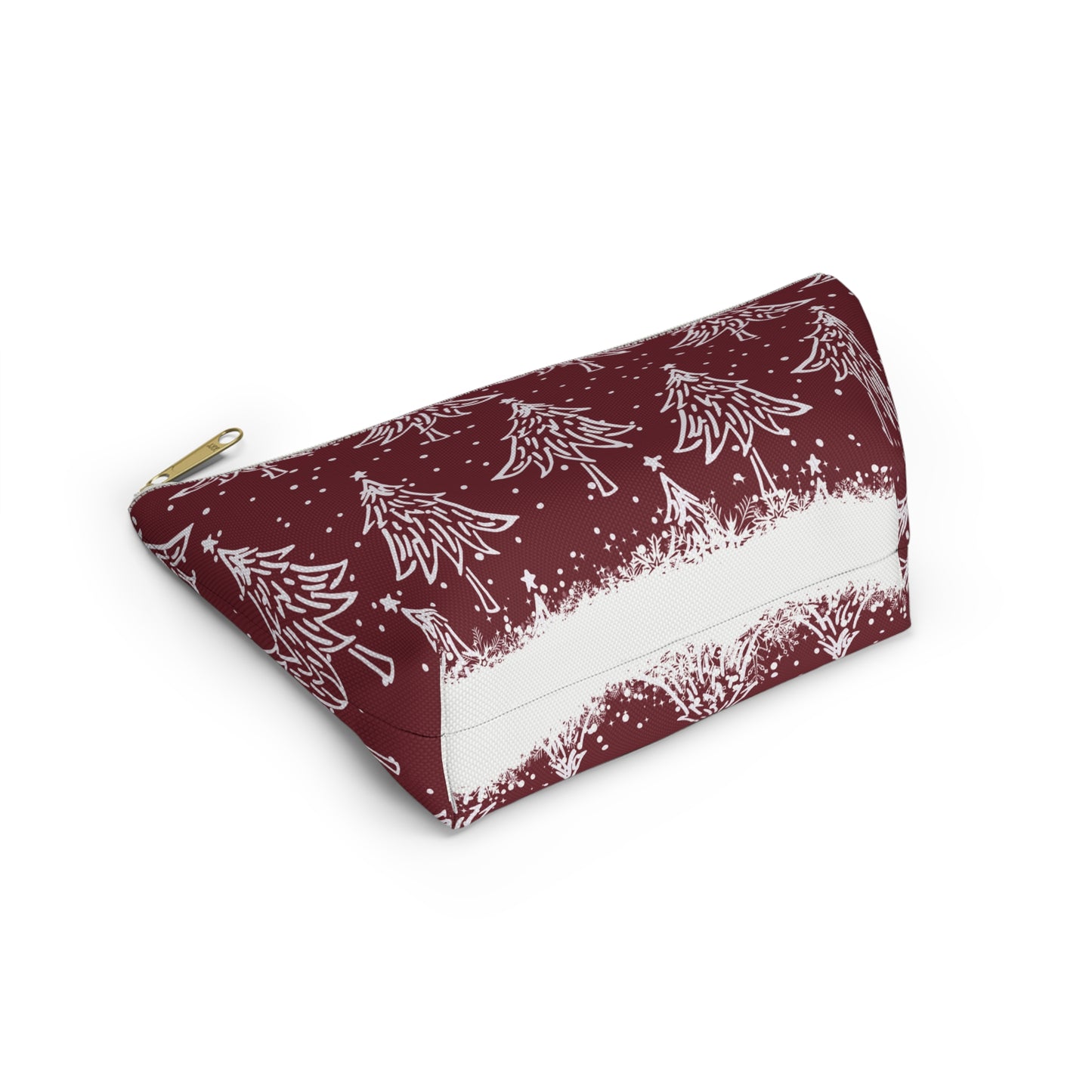 Christmas Trees for All Red Accessory Pouch w T-bottom