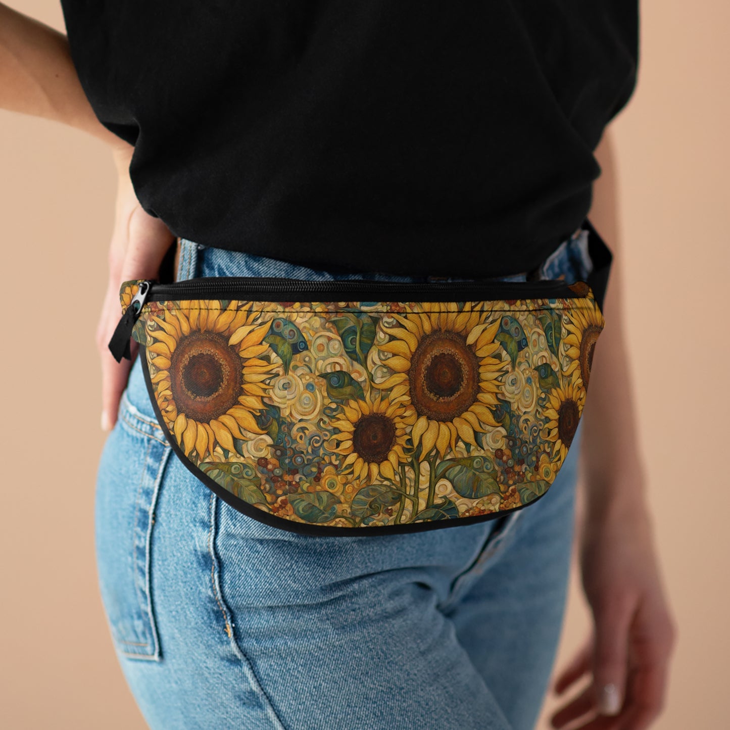 Sunflower Abstract Fanny Pack