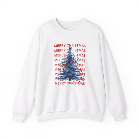 Patriotic Merry Christmas Unisex Heavy Blend™ Crewneck Sweatshirt