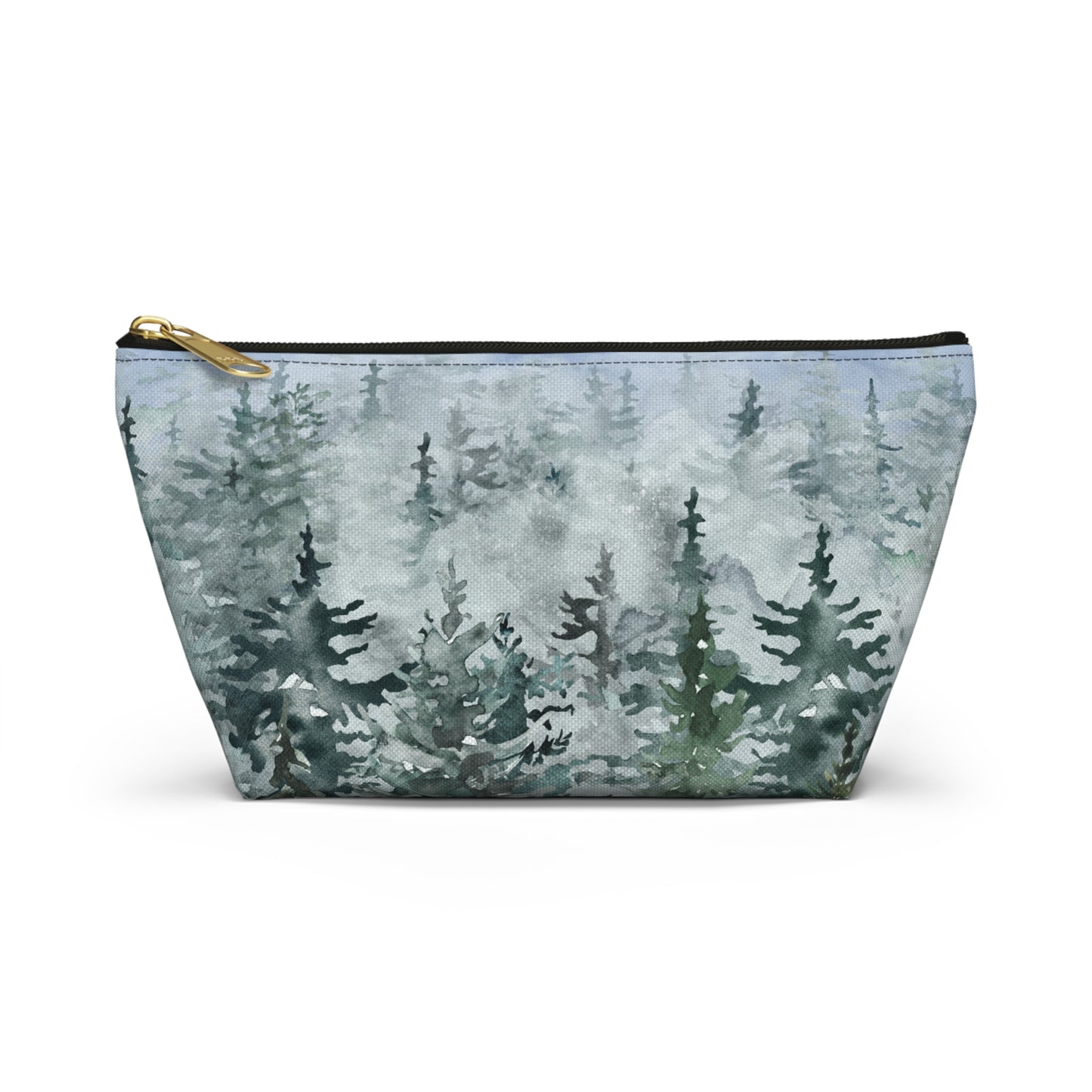 Evergreens in Winter Accessory Pouch w T-bottom