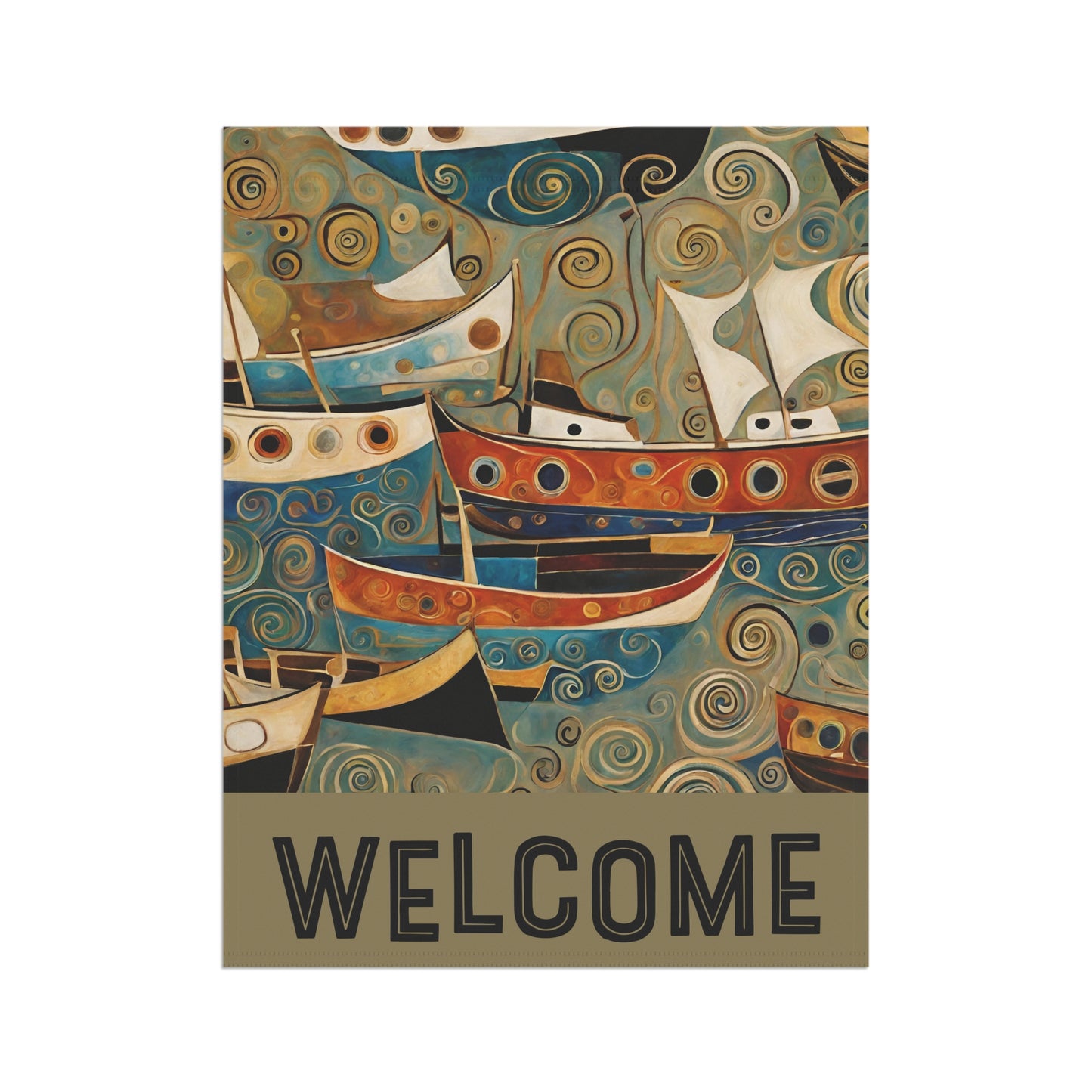 The Harbor Welcome 2-Sided Garden & House Flag/Banner