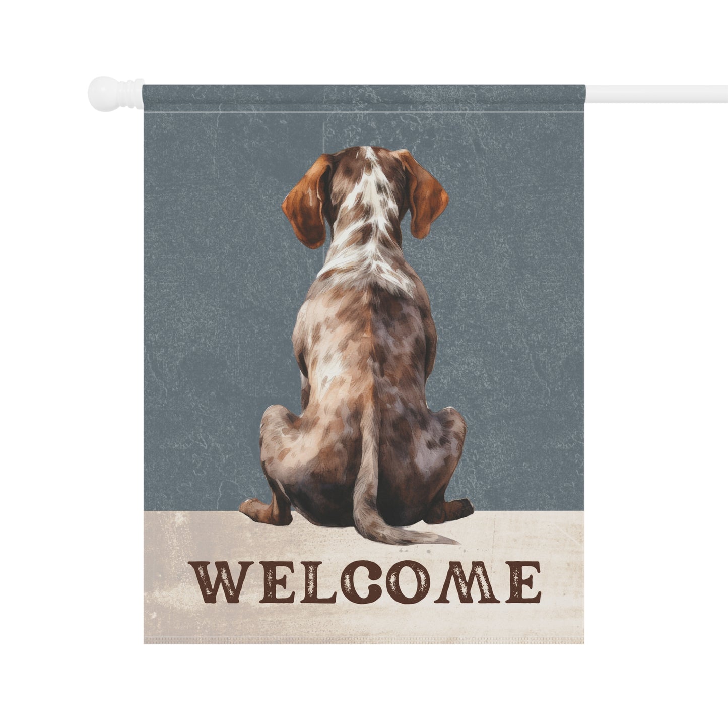 German Shorthaired Pointer Welcome 2-Sided Garden & House Flag/Banner