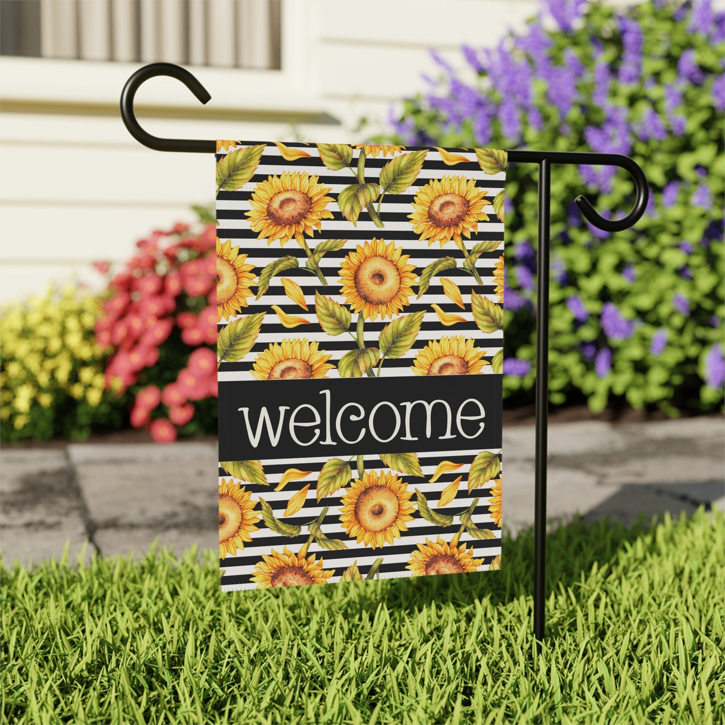 Sunflowers Welcome 2-Sided  Garden & House Flag/Banner