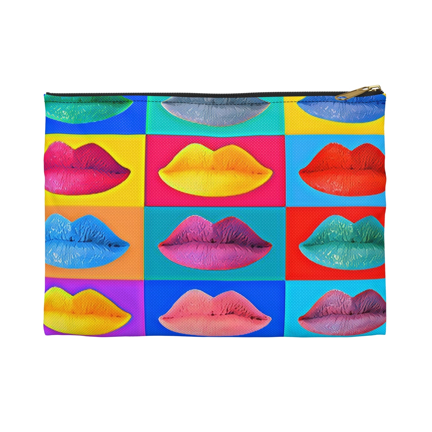 Pop Art Lips Accessory Pouch