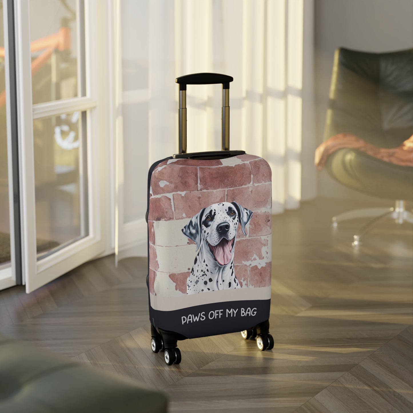 Dalmatian Paws Off My Bag Luggage Cover