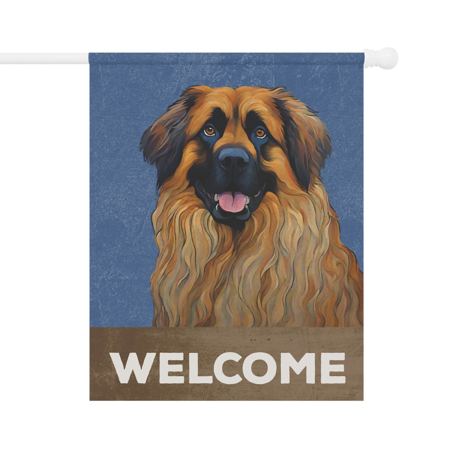 Leonberger Welcome 2-Sided Garden & House Flag/Banner