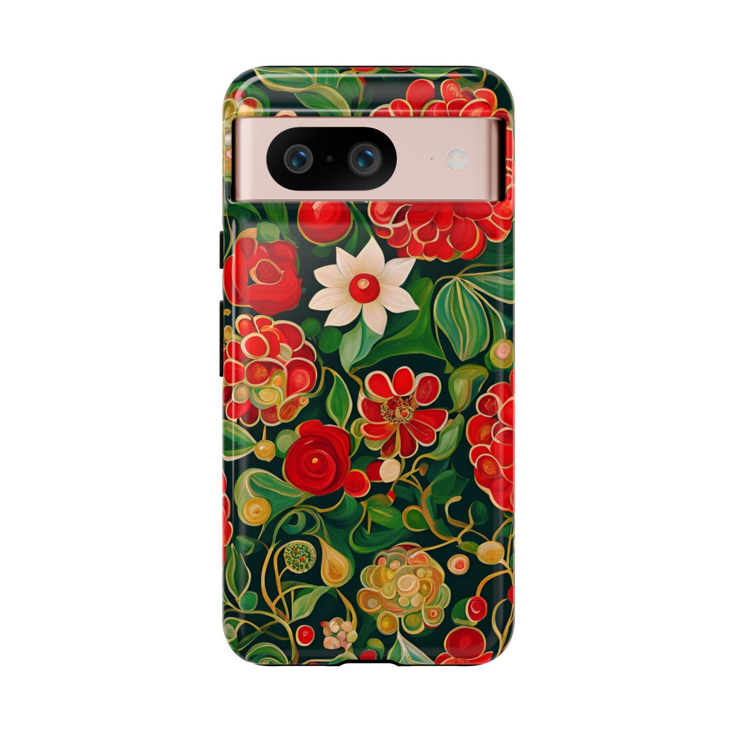 December Flowers iPhone Samsung Galaxy Google Pixel Tough Cases