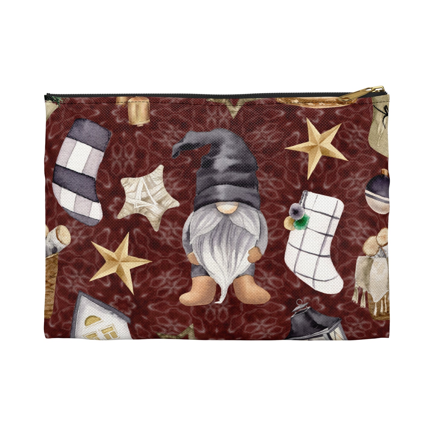 Rustic Gnome Holiday Accessory Pouch