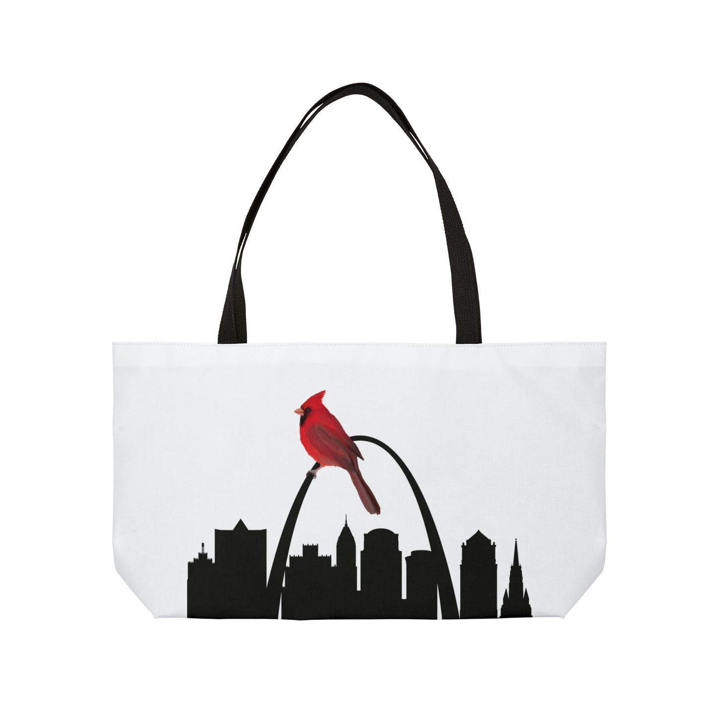 St Louis Skyline & Cardinal Weekender Tote Bag