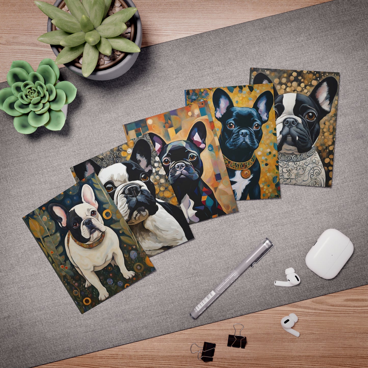 French Bulldog Greeting Cards (5-Pack)