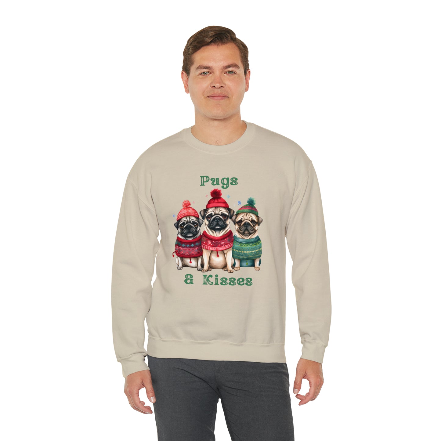 Pug & Kisses Unisex Heavy Blend™ Crewneck Sweatshirt