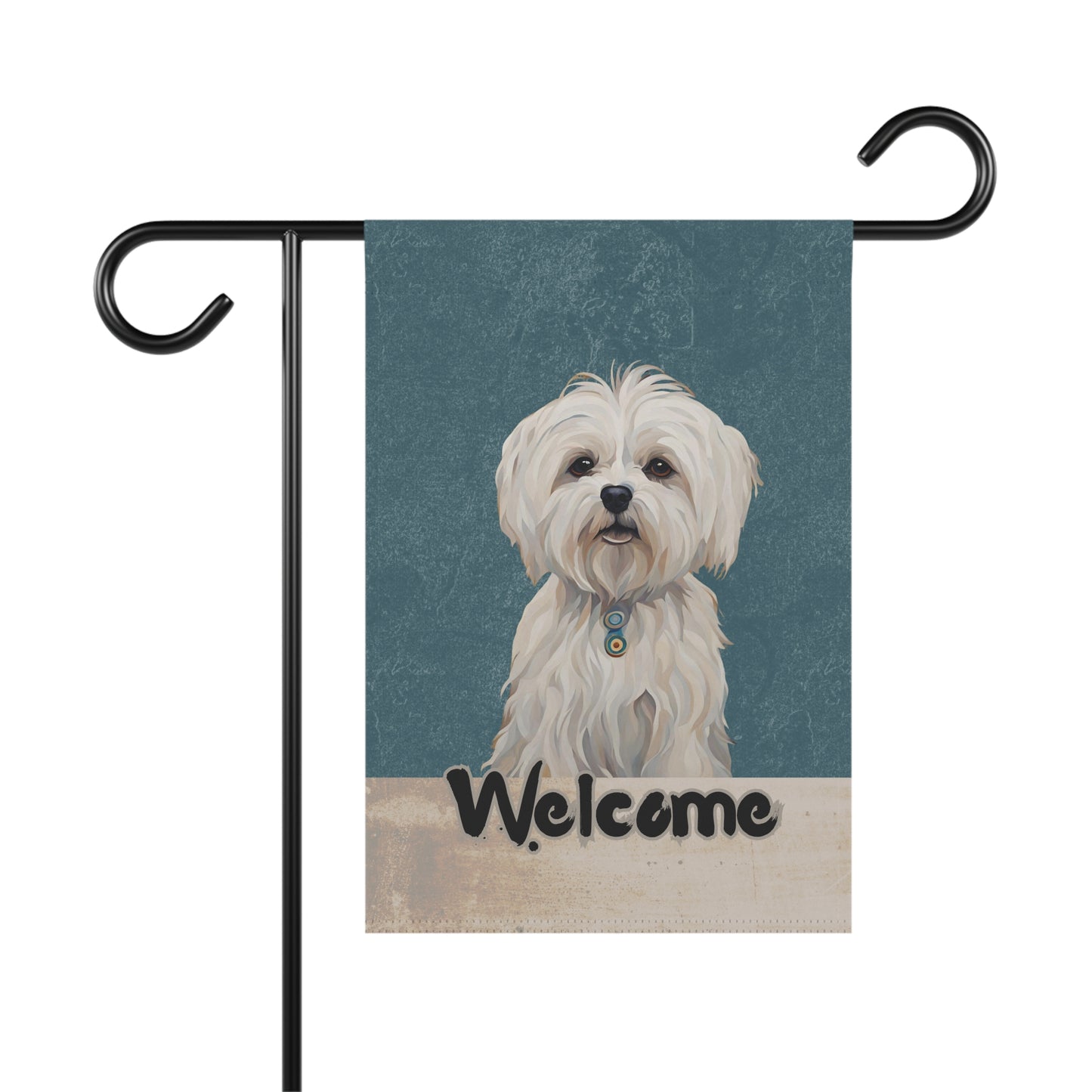 Maltese Welcome 2-Sided Garden & House Flag/Banner