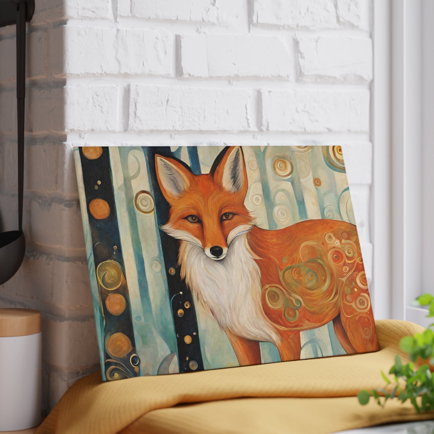 The Fox Tempered Glass Cutting Board