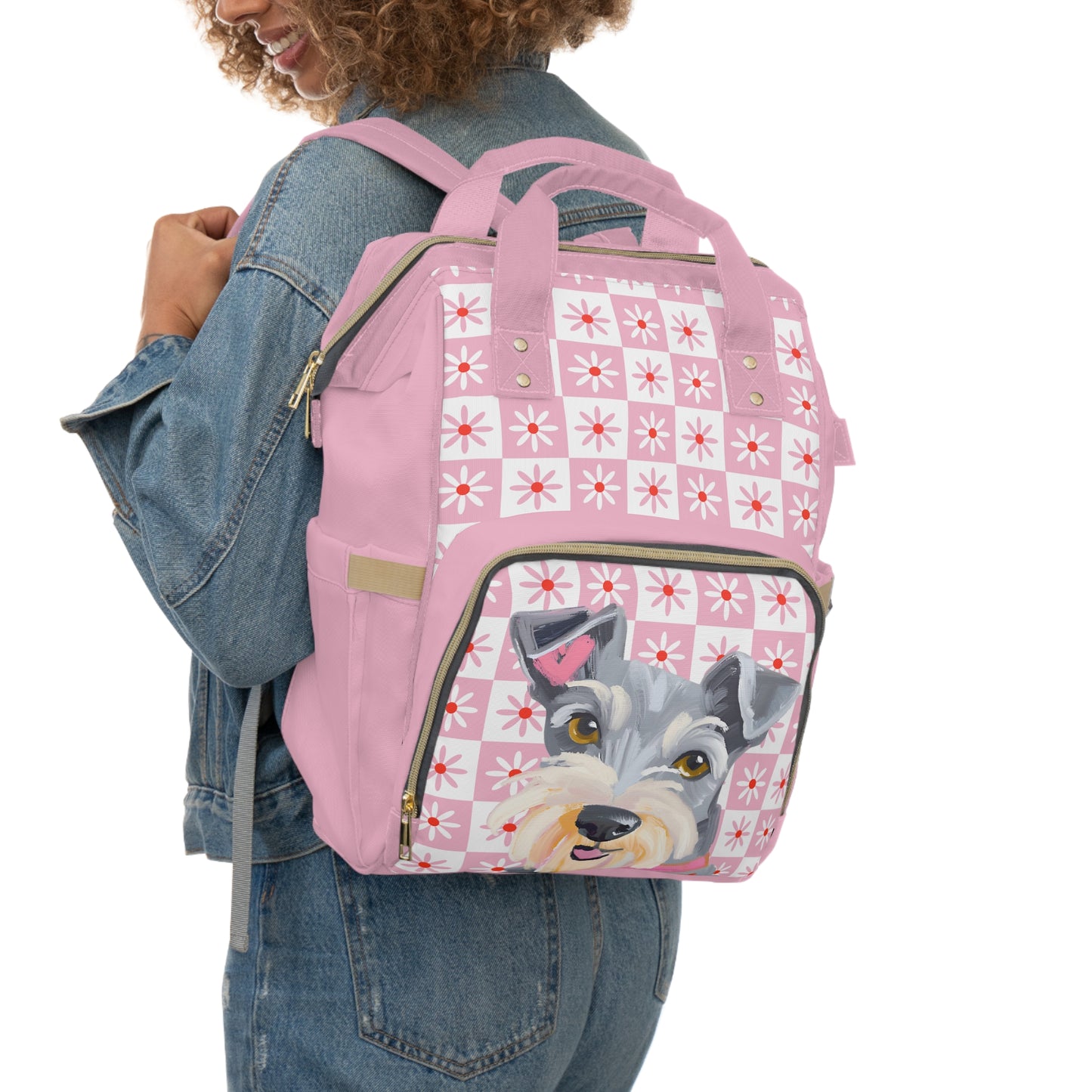 Mini Schnauzer Multifunctional Backpack