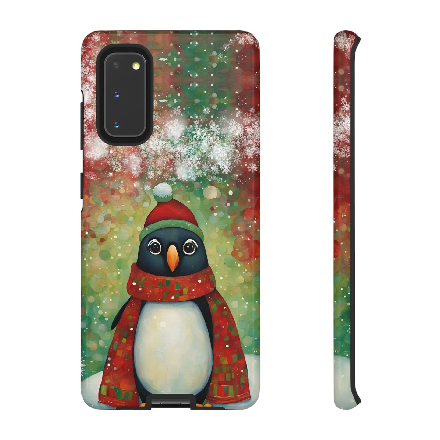 Christmas Penguin iPhone Samsung Galaxy Google Pixel Tough Cases