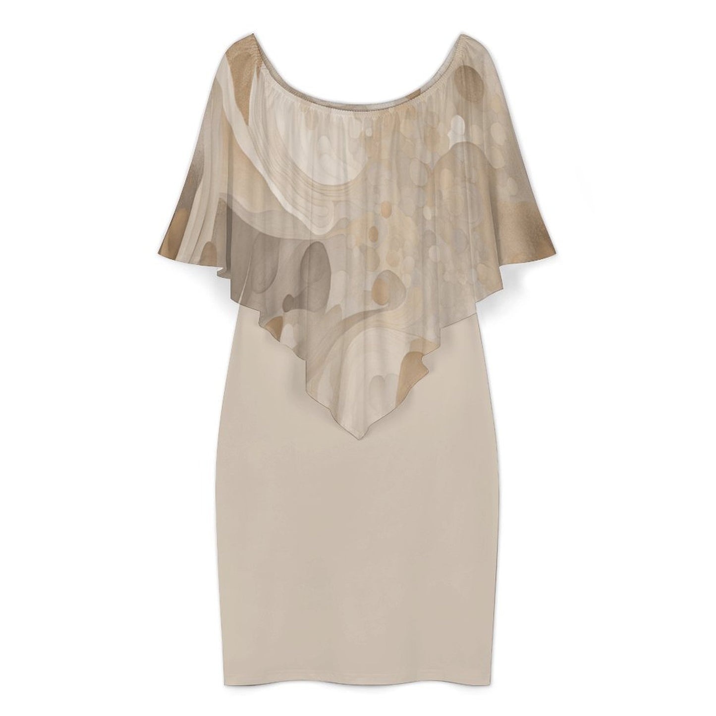 Neutral Mood Women's Off-shoulder Shawl Dress