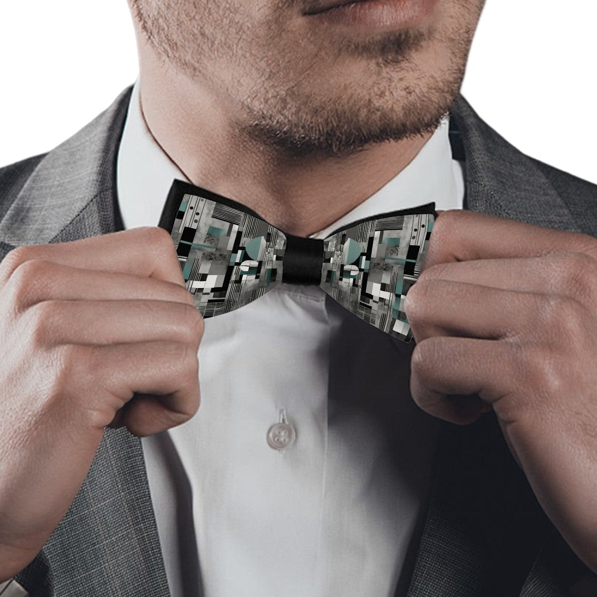 Modern Mint Adjustable Bow Tie