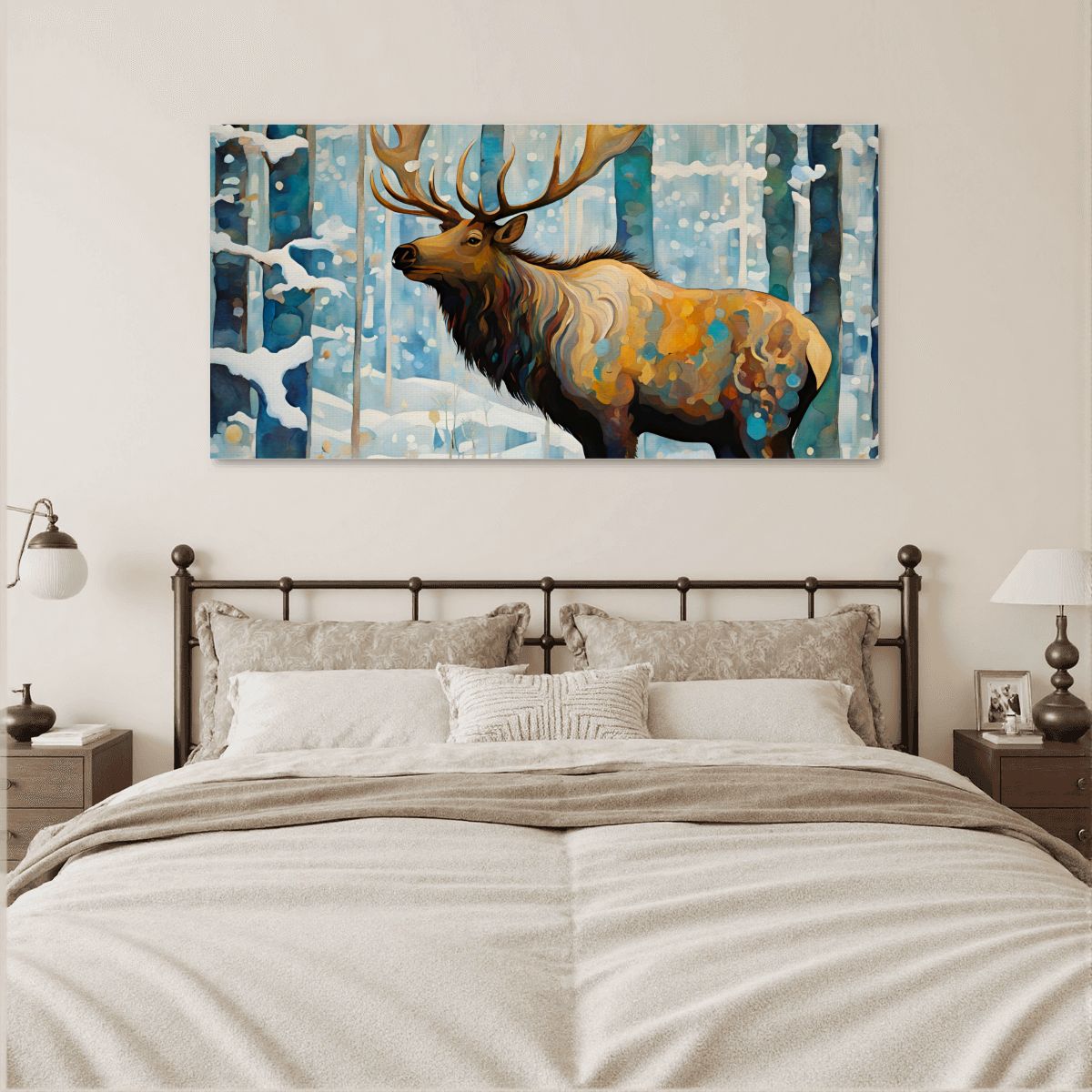 60" x 30" Printed Canvas Fabric Wall Art - No Frame (Made in USA)