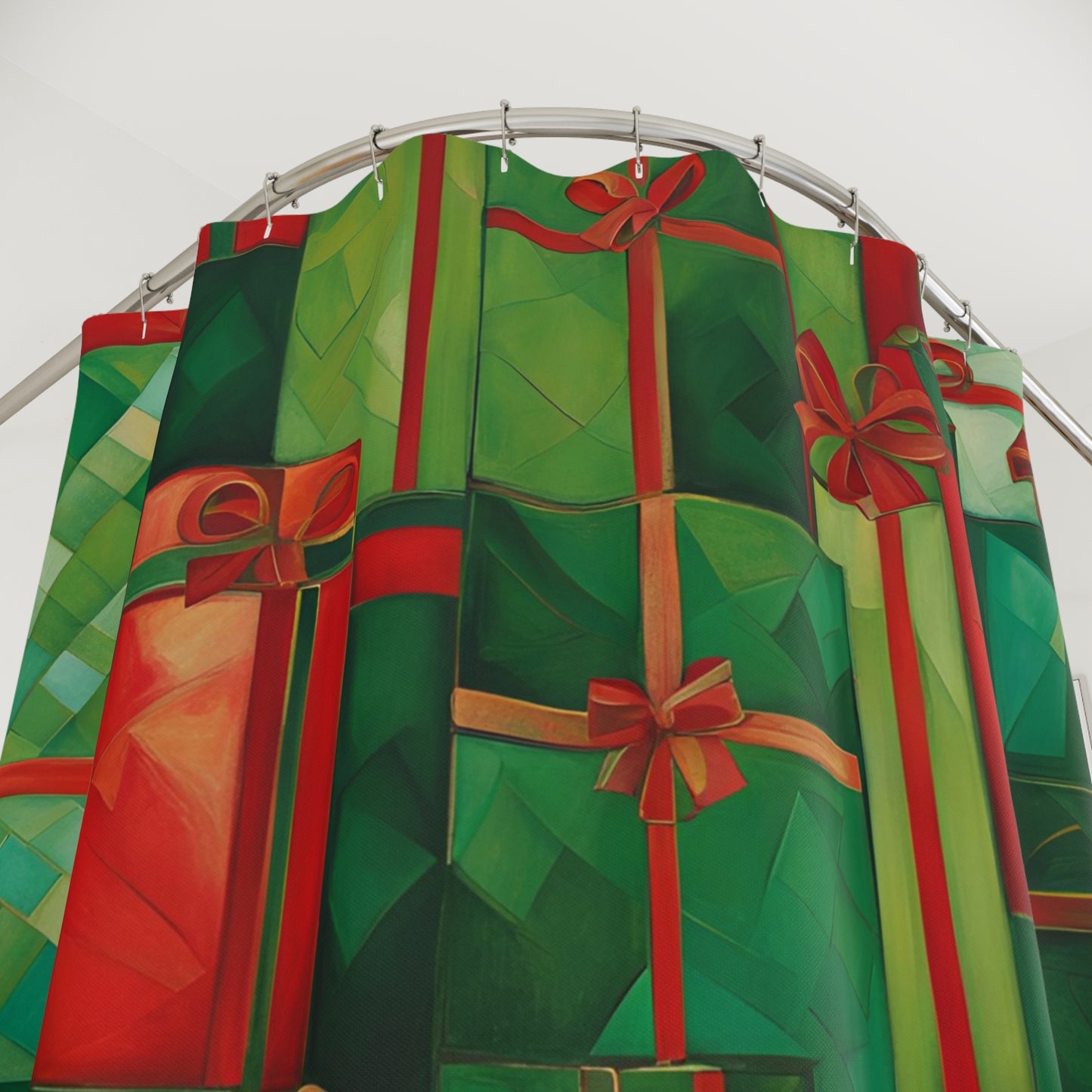 All Wrapped Up Polyester Shower Curtain