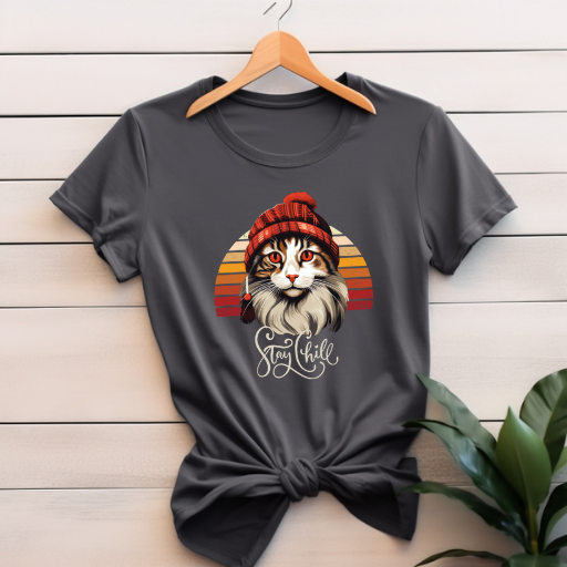 Stay Chill Norwegian Forest Cat Unisex Jersey Short Sleeve Tee