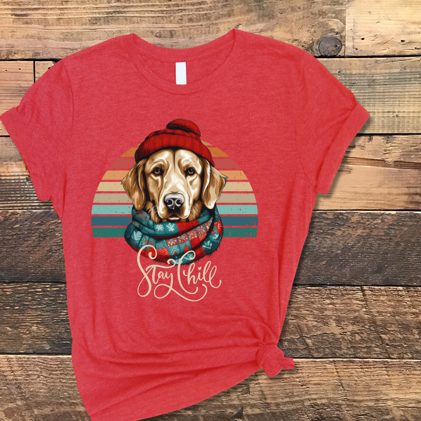 Stay Chill Golden Retriever Unisex Jersey Short Sleeve Tee