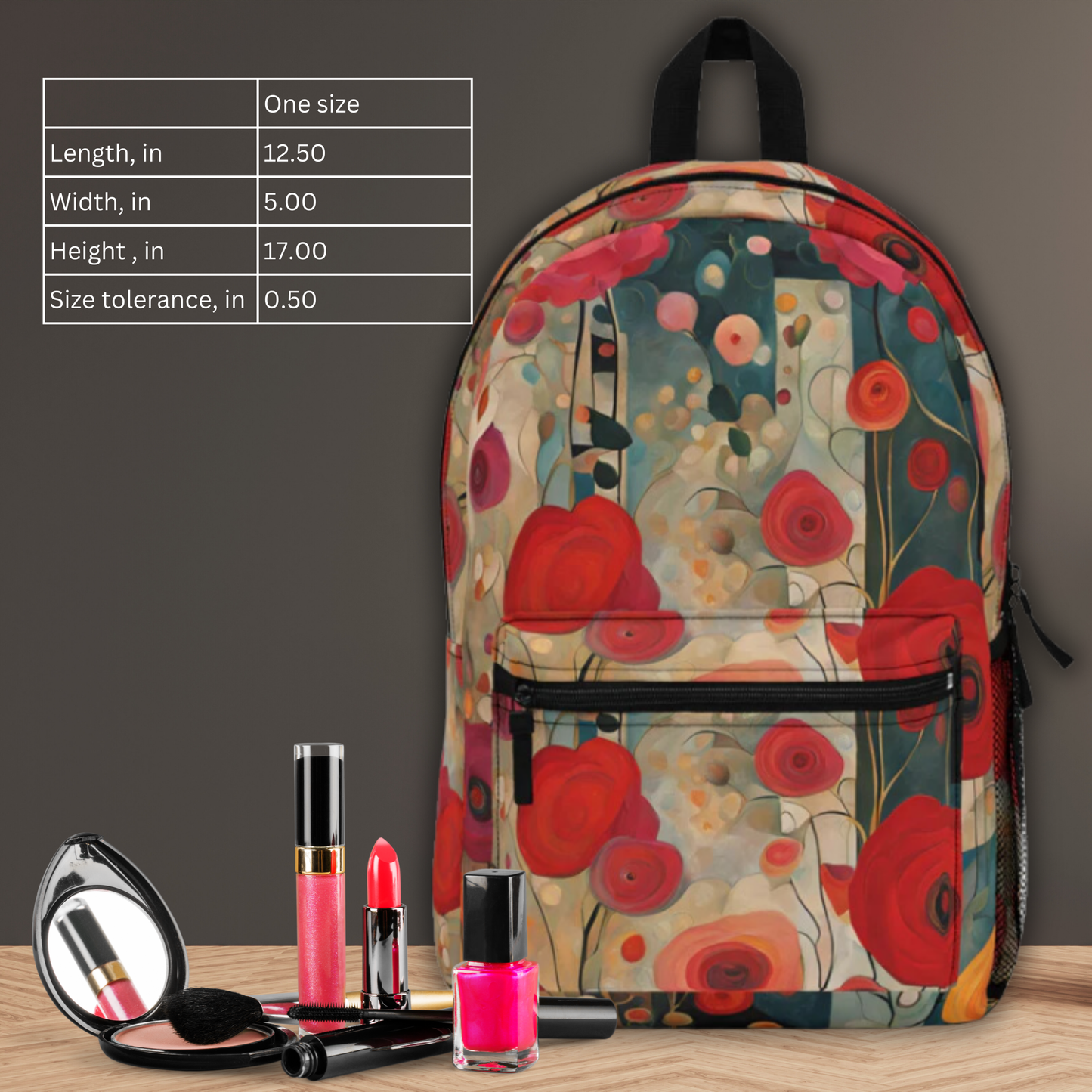 Janet Abstract Floral Backpack