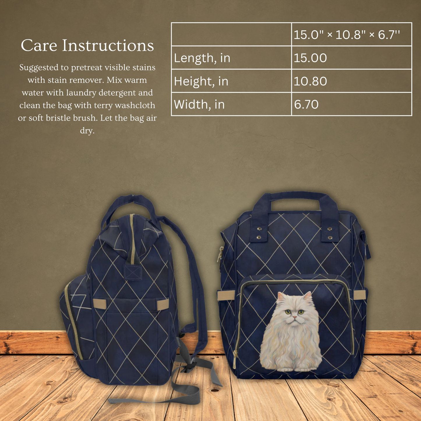 Himalayan Cat Multifunctional Backpack