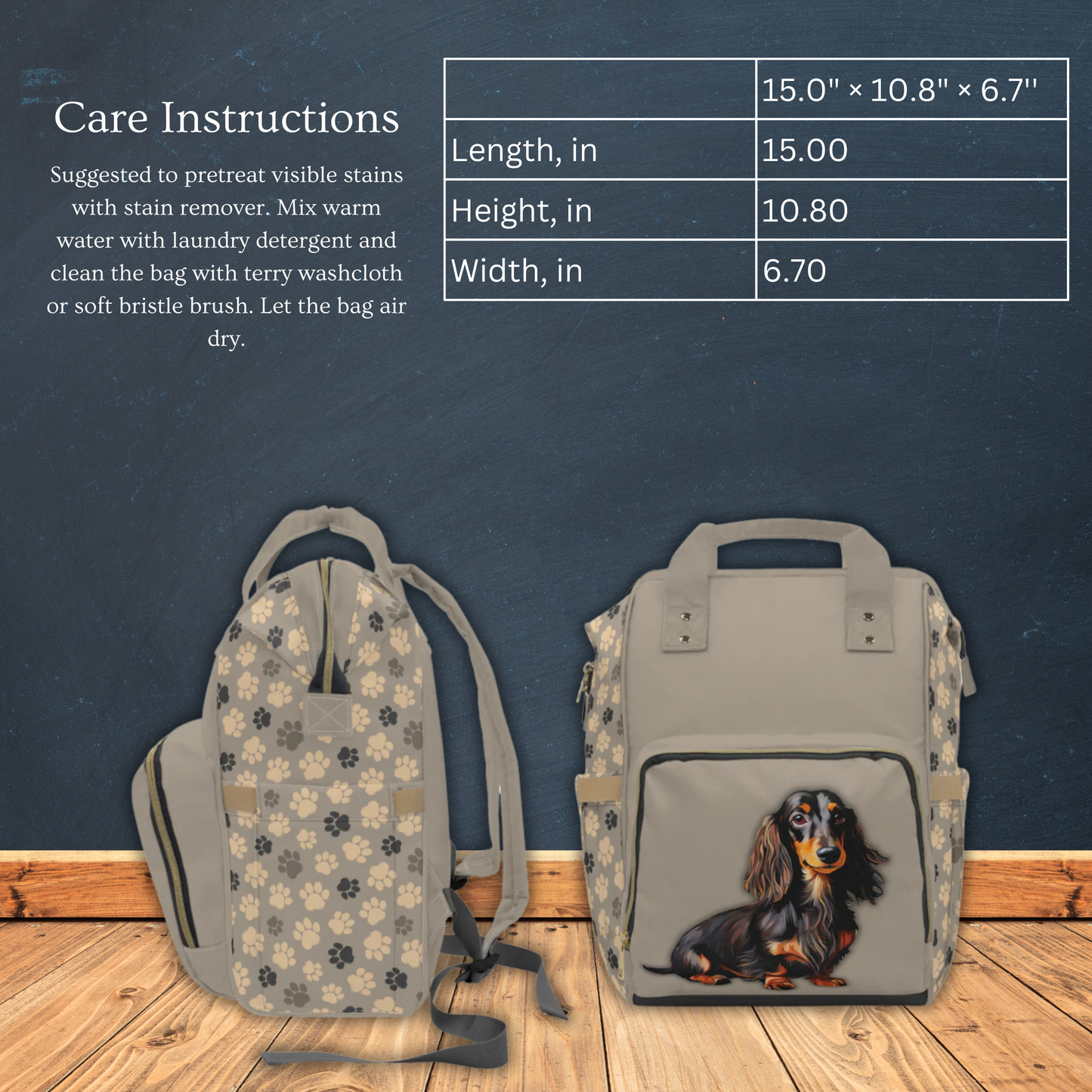 Dachshund (LH) Multifunctional Backpack