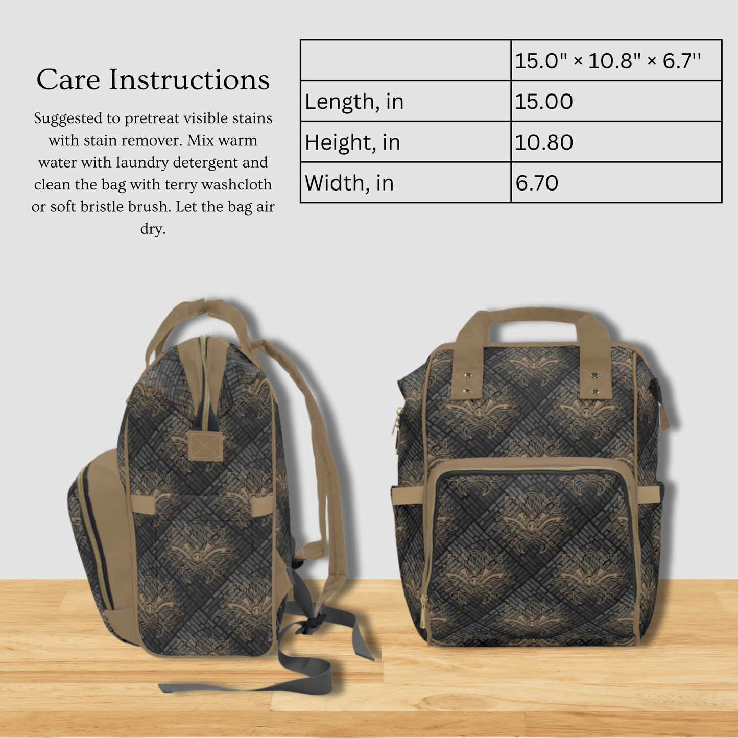Shane Multifunctional Diaper Backpack