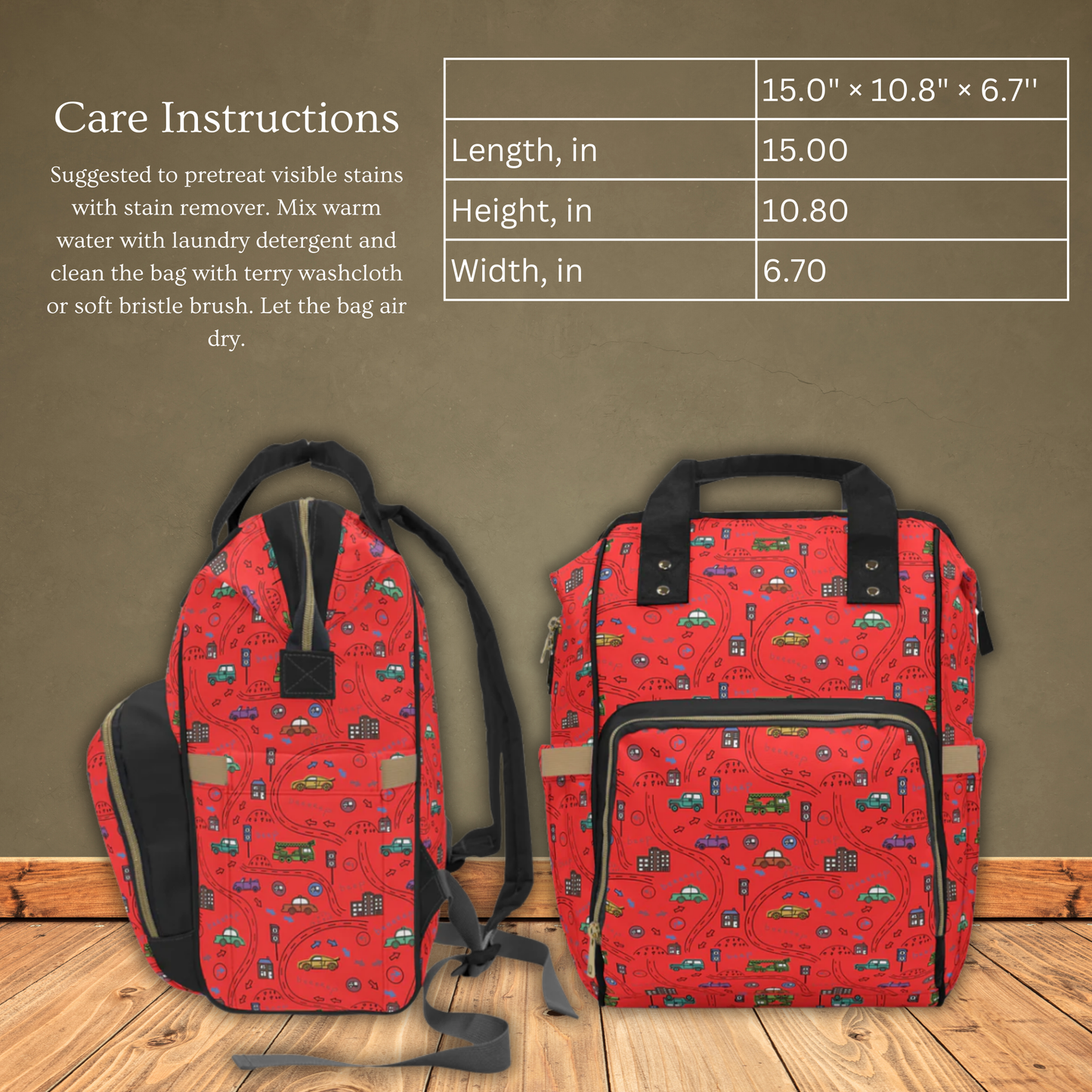Beep Beep Multifunctional Diaper Backpack