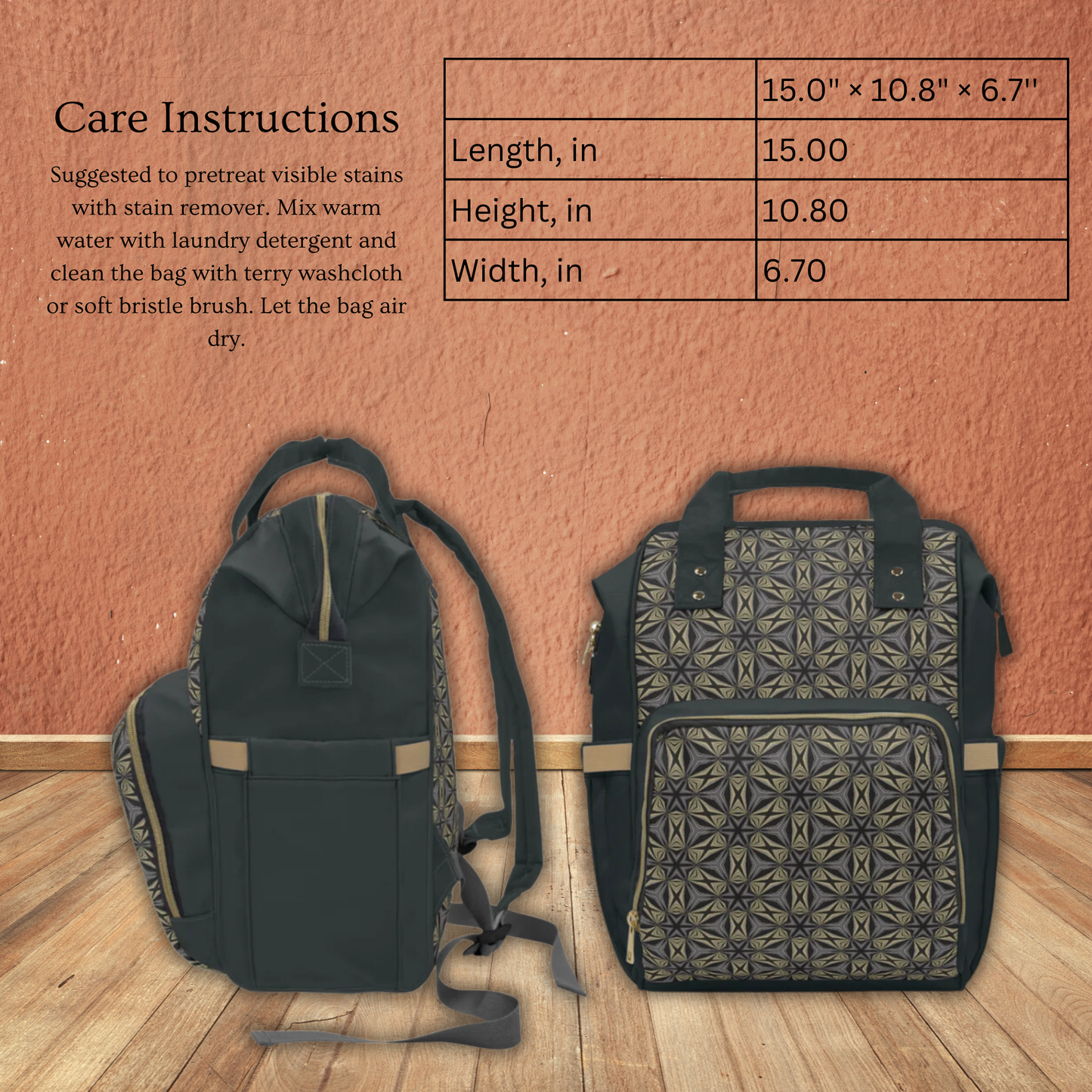 Preston Multifunctional Diaper Backpack