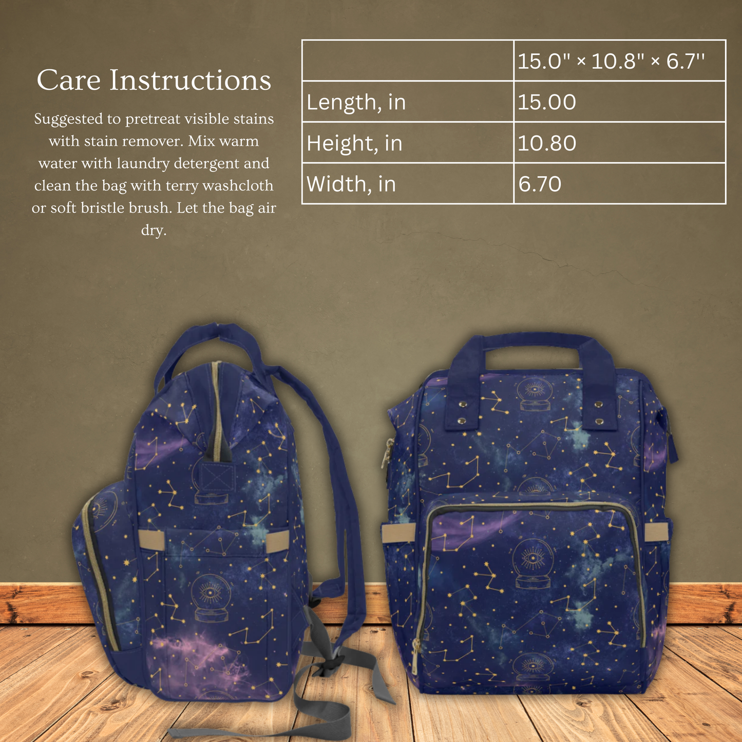 Galaxy Multifunctional Diaper Backpack