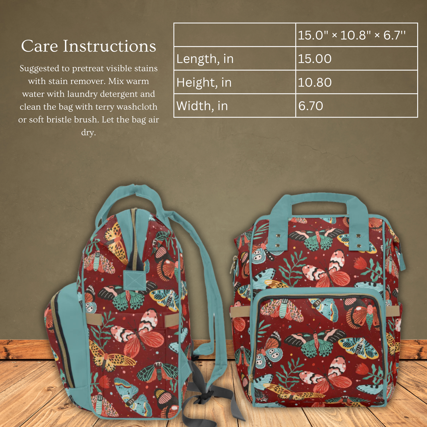 Flutter Multifunctional Diaper Backpack