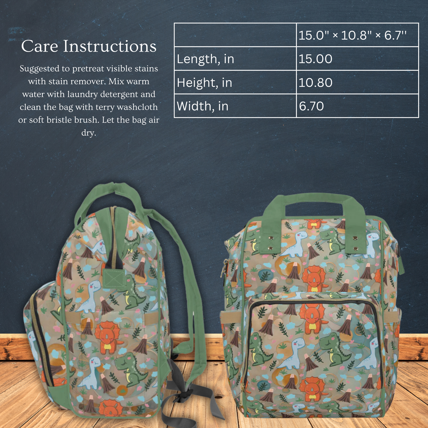 Dino Roar Multifunctional Diaper Backpack