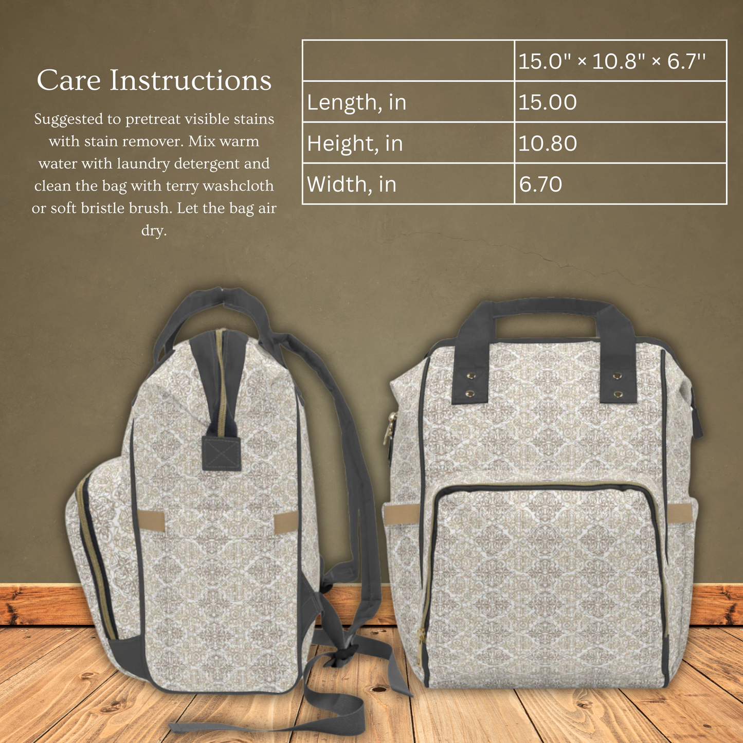 Airedale Multifunctional Diaper Backpack