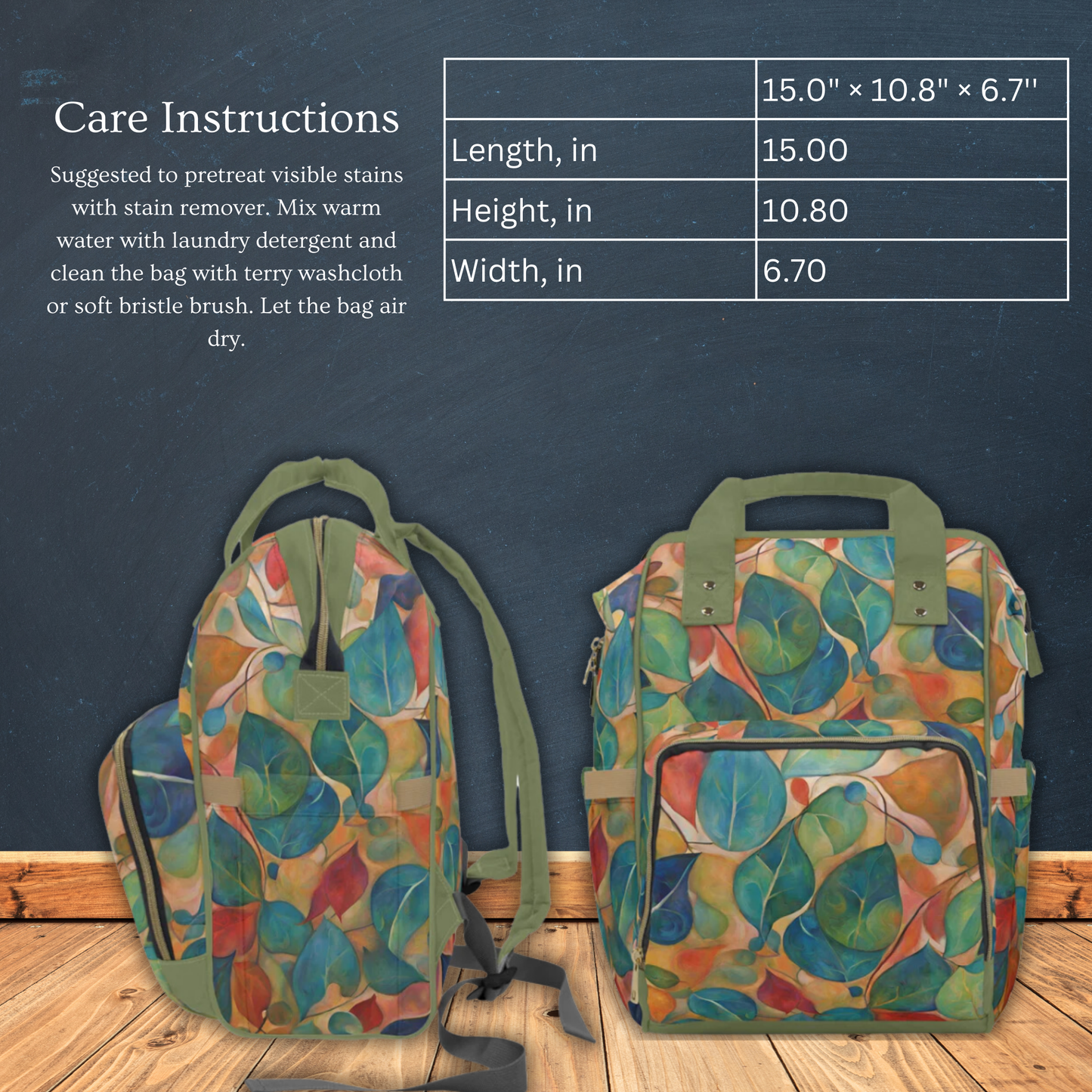Leaf Folly Multifunctional Diaper Backpack