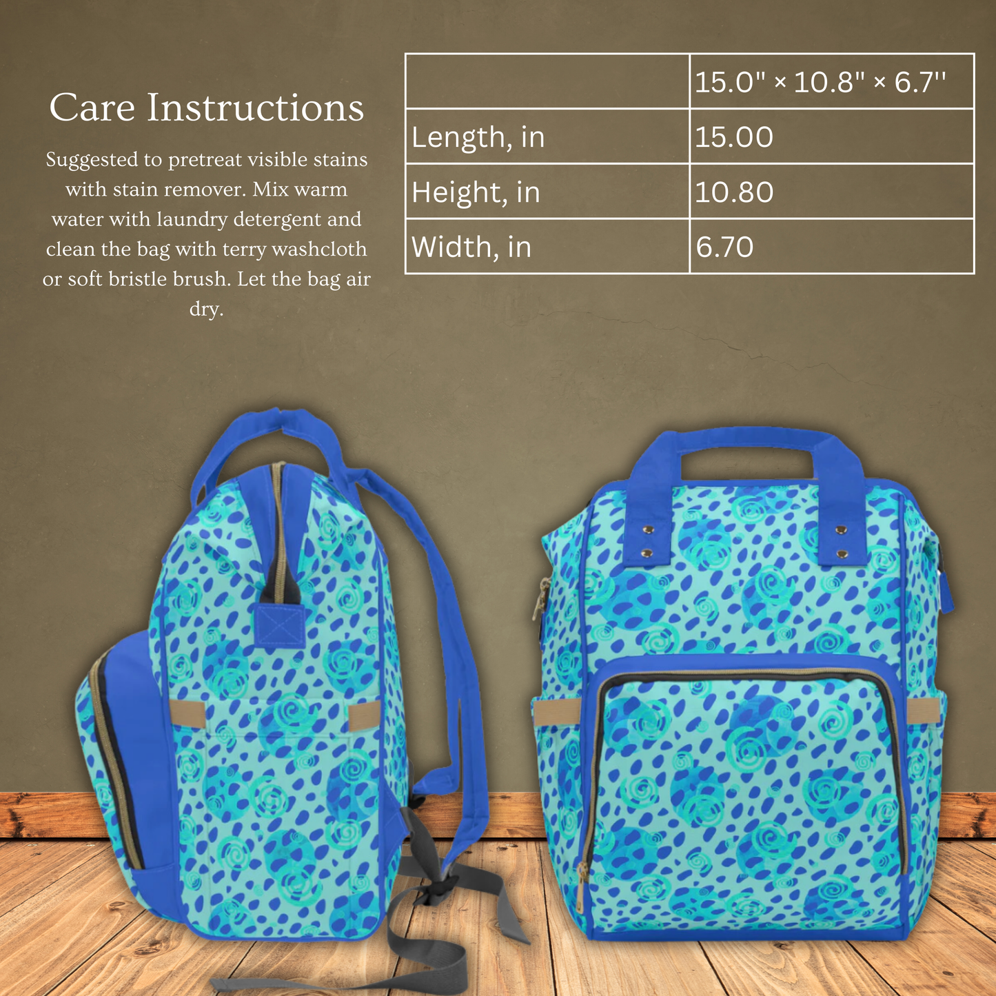 Deep Sea Multifunctional Diaper Backpack