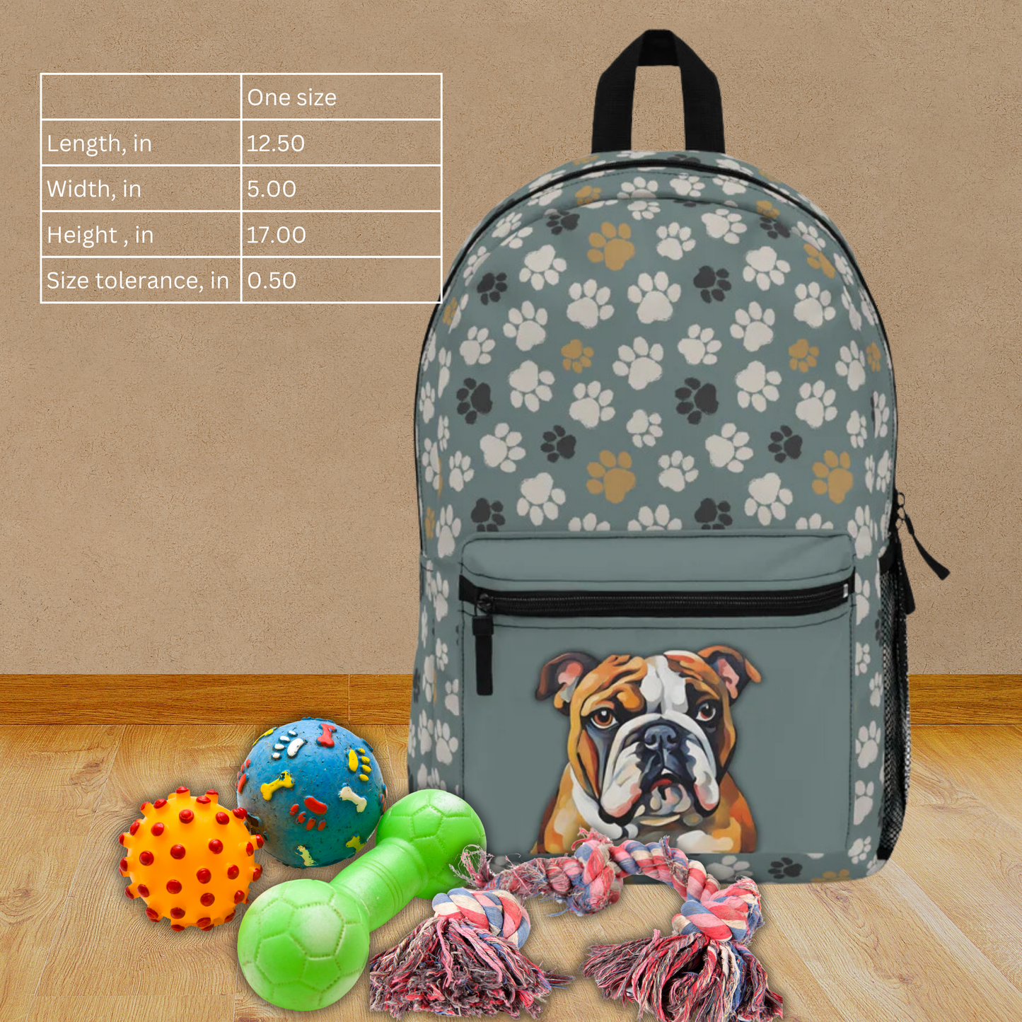 English Bulldog Backpack