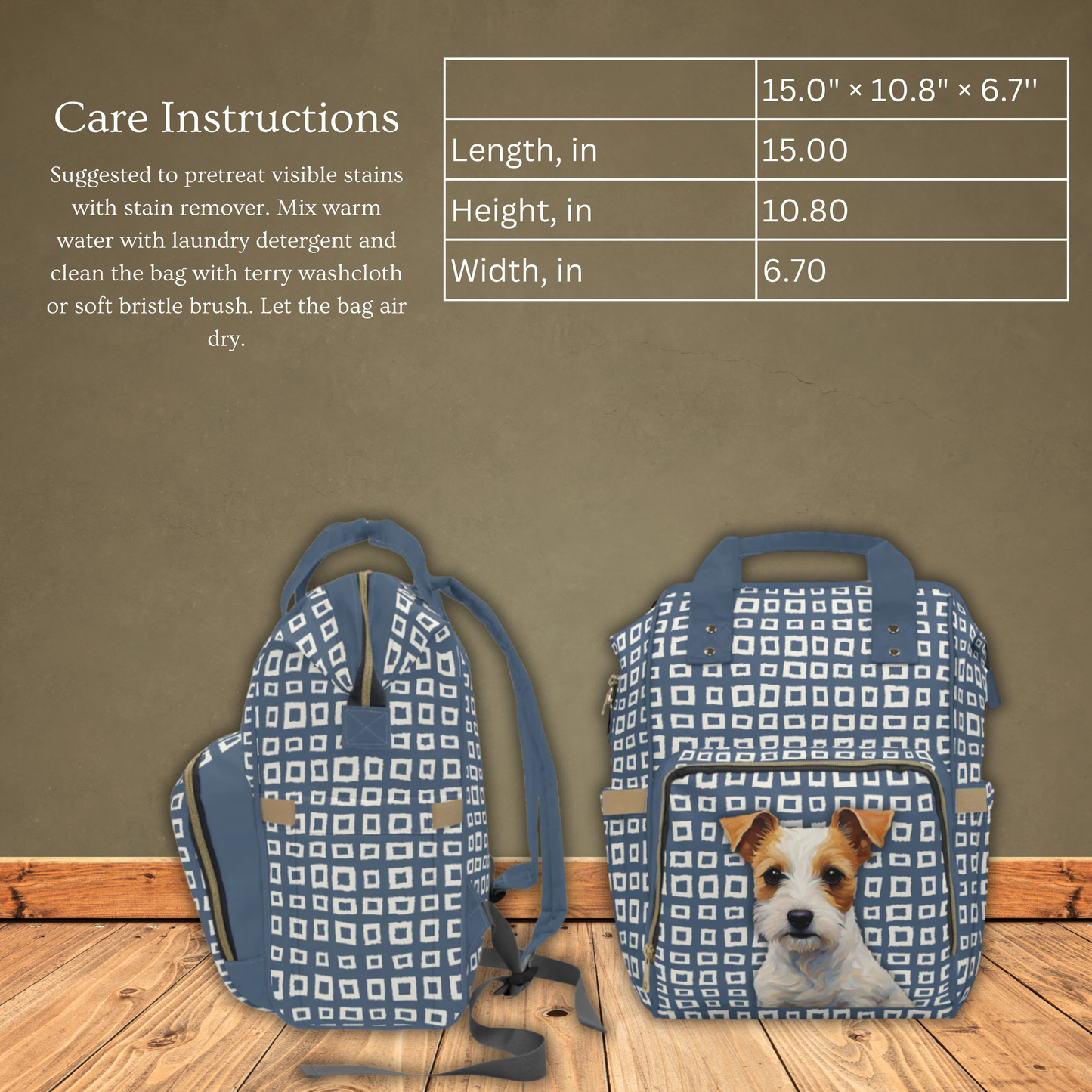 Russell Terrier Multifunctional Backpack