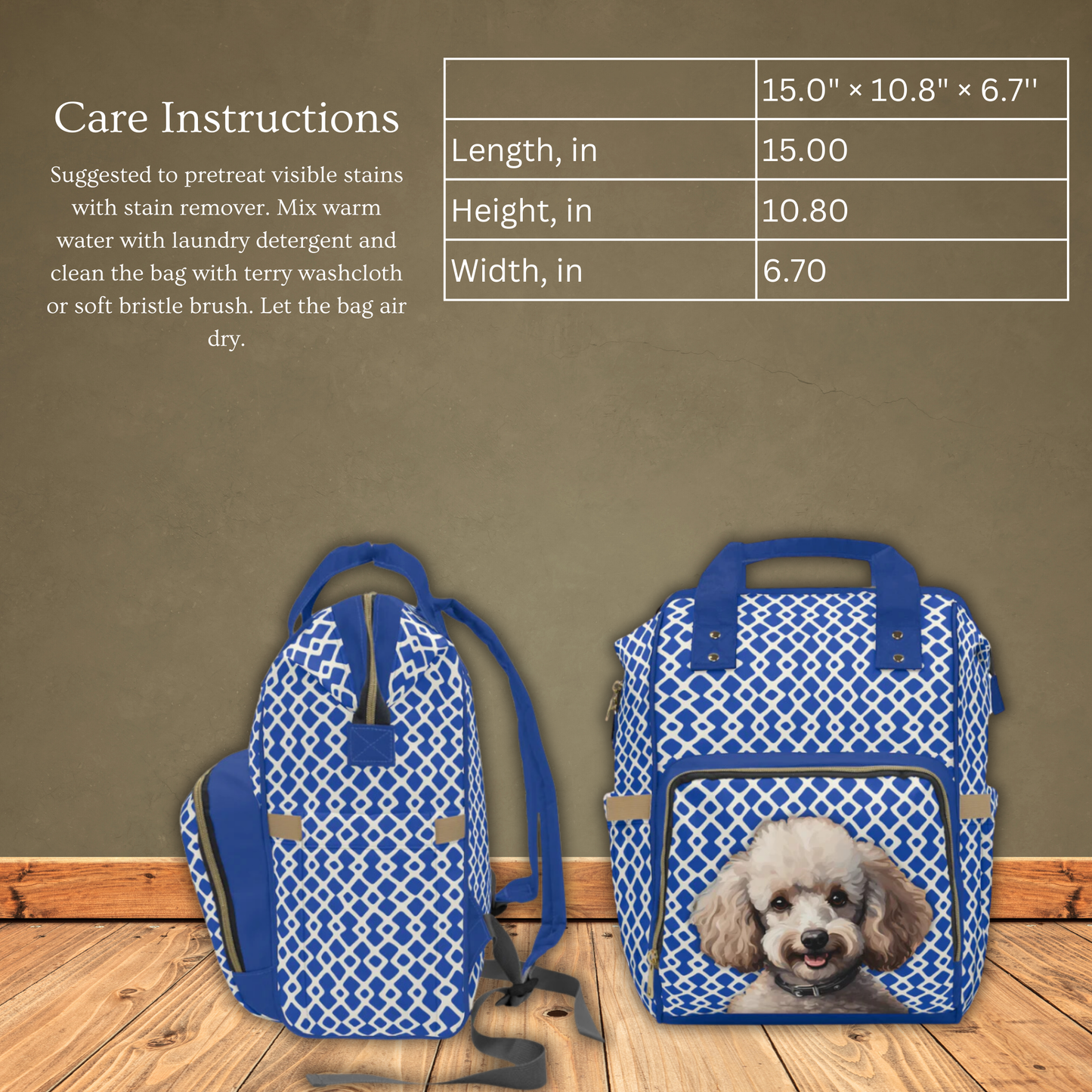 Poodle Multifunctional  Backpack
