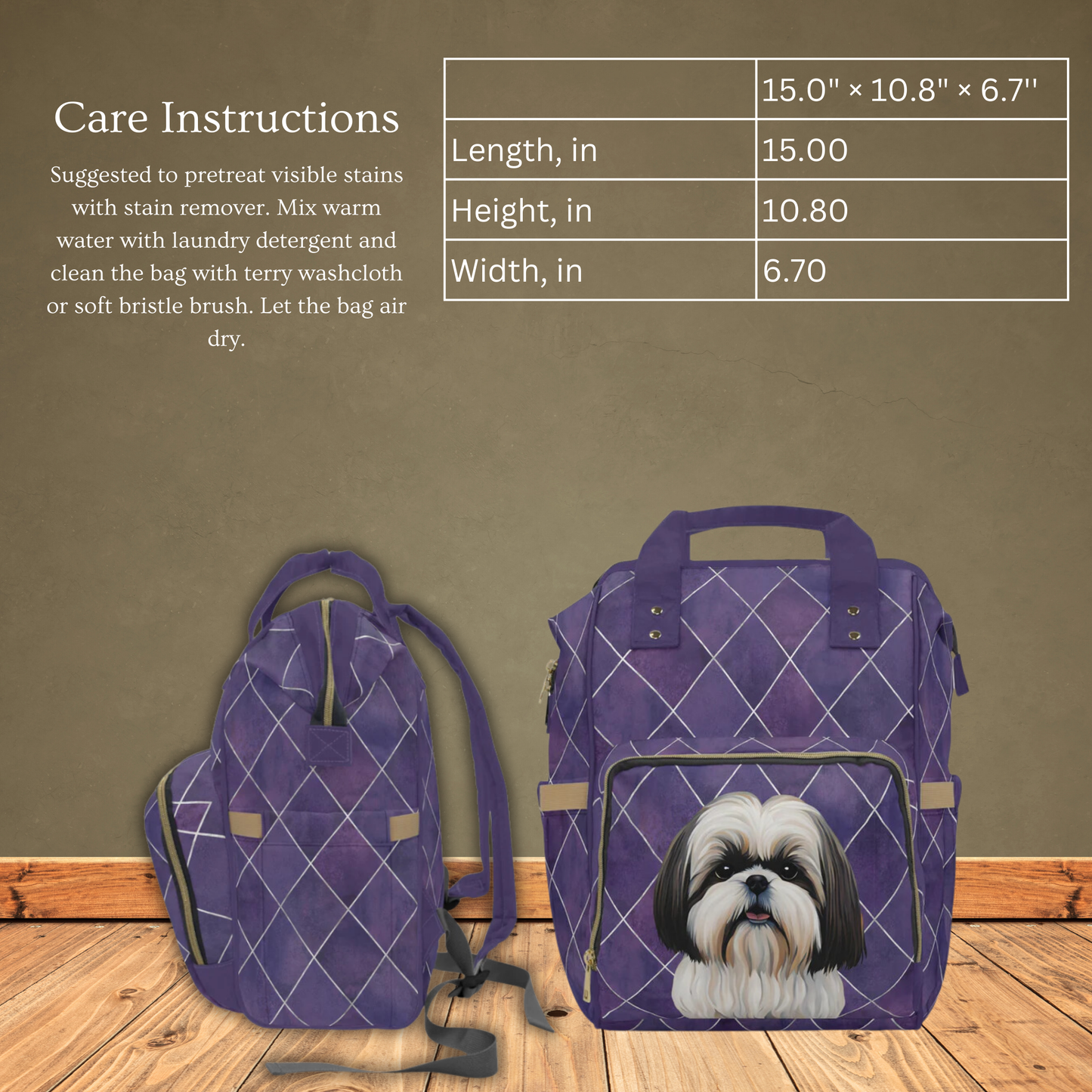 Shih Tzu 2 Multifunctional Backpack