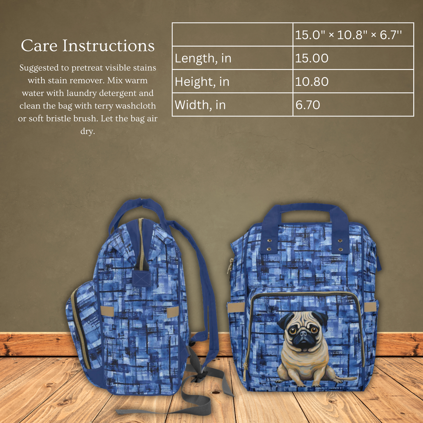 Pug Multifunctional Backpack