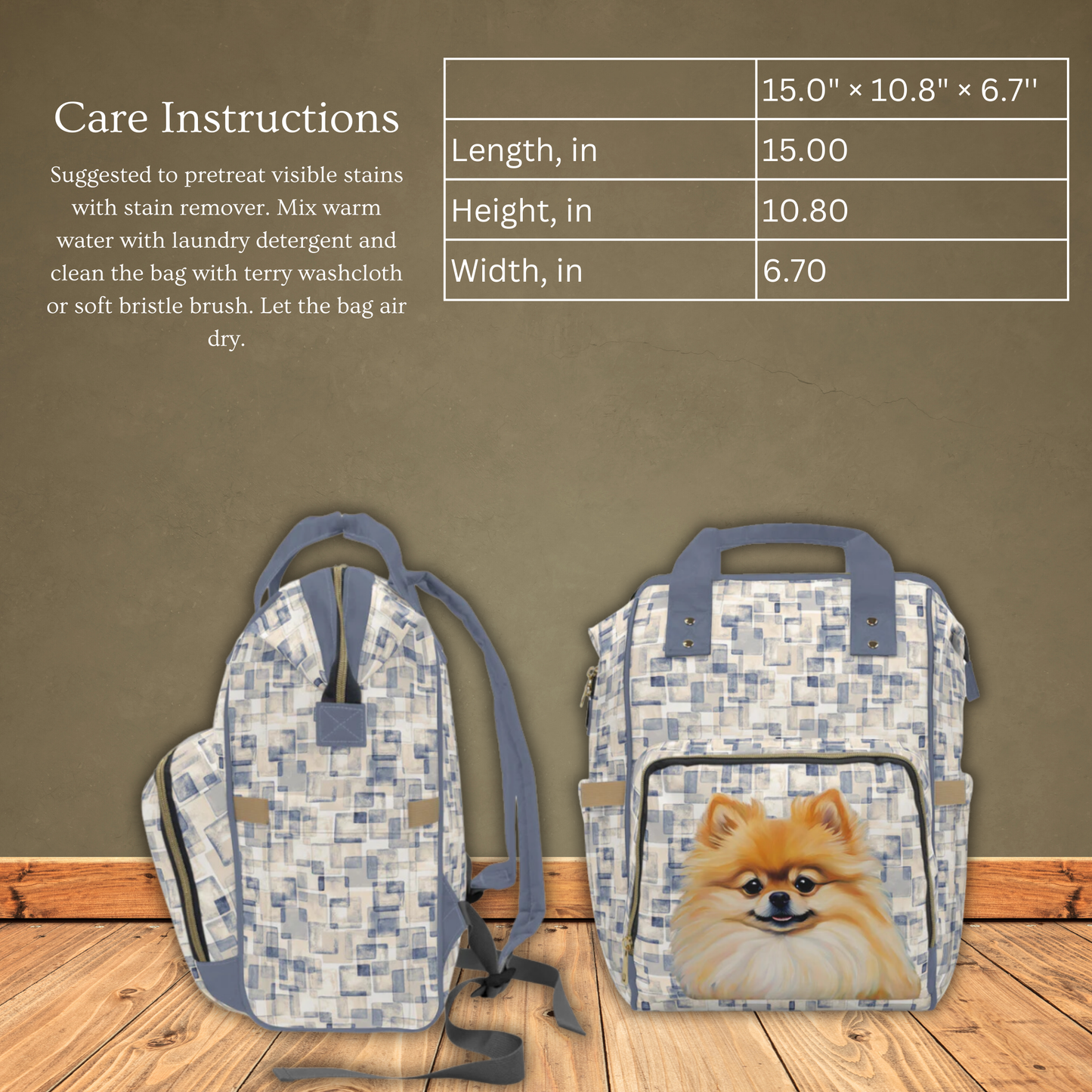 Pomeranian Jazz Multifunctional Backpack